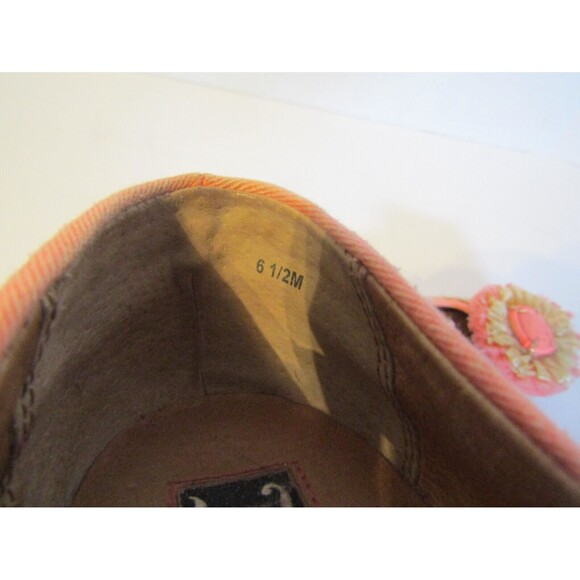 Juicy Couture Rayna Ballet Flats Y2K Straw Twill Floral Embellished Womens 6.5 M - Picture 8 of 9